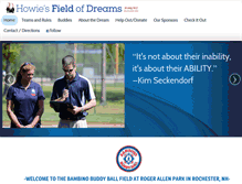 Tablet Screenshot of howiesfieldofdreams.com